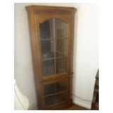 Corner Cabinet (top & bottom lighted)