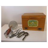 Large Wooden Bread Box, Applesauce Strainer,...