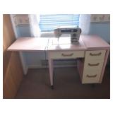 Morse Apollo Sewing Machine in Cabinet with Manual