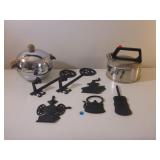 Ice Bucket, Tea Kettle, Wall Silhouettes