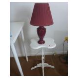 Table Lamp & Plant Stand