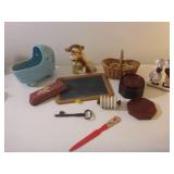 Small School Chalkboard, Cradle Planter, Old...