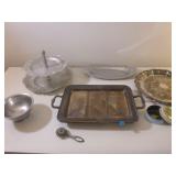 Silverplated Serving Trays, Bread Tray,...