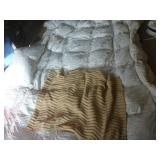 Lyocell Comforter & Afghan with Storage Tub