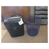 Paper Shredder, Wire Waste Can