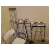 Walkers, Crutches, Shower Chair, Cane