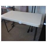 4ï¿½ Lifetime Folding Table (adjustable height)