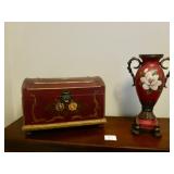 Decorative Trunk & Large Vase