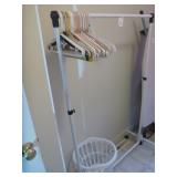 Clothing Rack with Hangers & Wash Basket