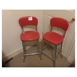 2 Red Stools