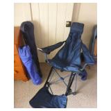 3 Collapsible Lawn Chairs with Carry Bags