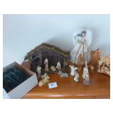 Nativity, Angel Tree Topper, Christmas Lights