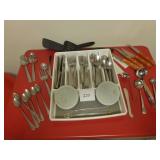 Silverware Set, Ice Tea Spoons, Knives, Serving...