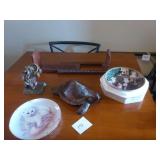 Wooden Turtle, Elephant Book Stand, 2 Cat...