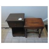 Night Stand & End Table (2 metal corners missing)