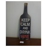 Tin Wine Bottle Sign (32.5ï¿½ tall)
