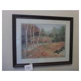 Framed Watercolor Painting by Owen Wexler
