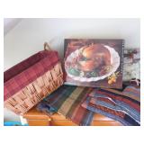 Lined Basket, Turkey Platter, Tablecloths,
