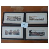 4 Framed London Photographs