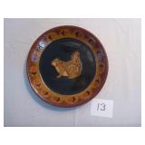 Ned Foltz Redware Pottery Squirrel Plate 2000...