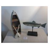 Canoe & Fish Decor