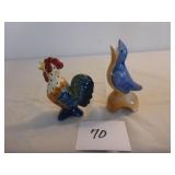 2 Pie Birds - Rooster & Songbird