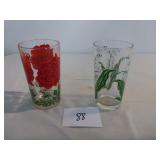 Rose & Lily of the Valley Peanut Butter Glasses