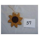 Ned Foltz Redware Pottery Sunflower Ornament...