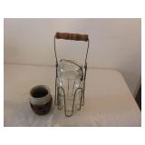 Jar Carrier with Wire Top Quart Jar, Incense...