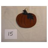 Ned Foltz Redware Pottery Pumpkin Ornament