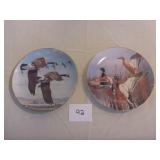 2 Danbury Mint Duck Plates