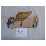 Gwen Foltz Handpainted Angel Ornament 2000