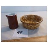 Brown Cream Pitcher Shenango New Castle, Brown...