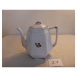 Tea Leaf Patten Ironstone Tea Pot - Anthony Shaw