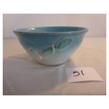 Pottery Bowl with leaves by Phyllis Gamble