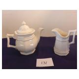 Ceramic Tea Pot & Pitcher