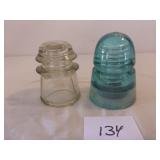 2 Glass Insulators