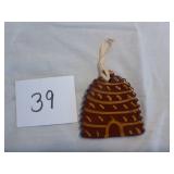 Ned Foltz Redware Pottery Bee Hive Ornament...