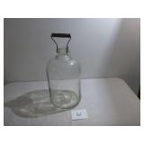 1 Gallon Glass Jug with Wire/Wood Handle