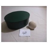 Painted Shaker Box, Porcelain Door Handle