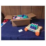 Playskool Wagon & Mega Blocks