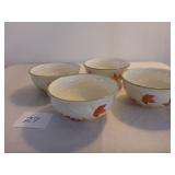 4 Longaberger Pottery Bowls (in original box)