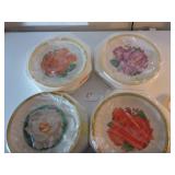 4 American Rose Society Collector Plates 1982