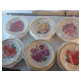 6 American Rose Society Collector Plates 1984 &...