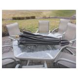 Outdoor Patio Set with Table, 7 Chairs,...
