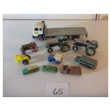 Assorted Toy Trucks & Tractors
