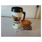 Yellow Racing Travel Mug & Car