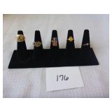 5 Costume Rings (adjustable)