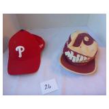 2 Phillies Caps