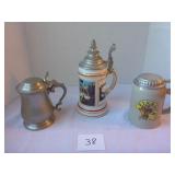 3 Beer Steins